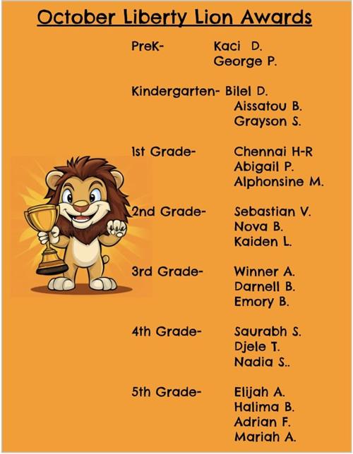 October Liberty Lions